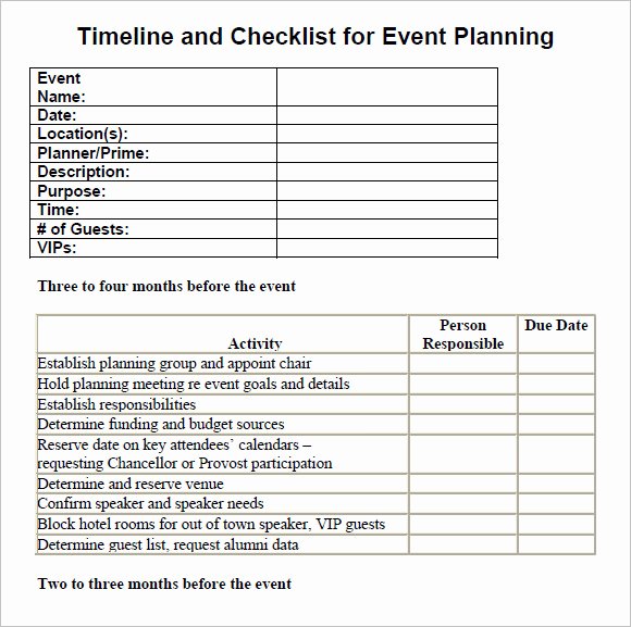 Meeting Planner Checklist Template Luxury Free 16 Sample event Planning Checklist Templates In
