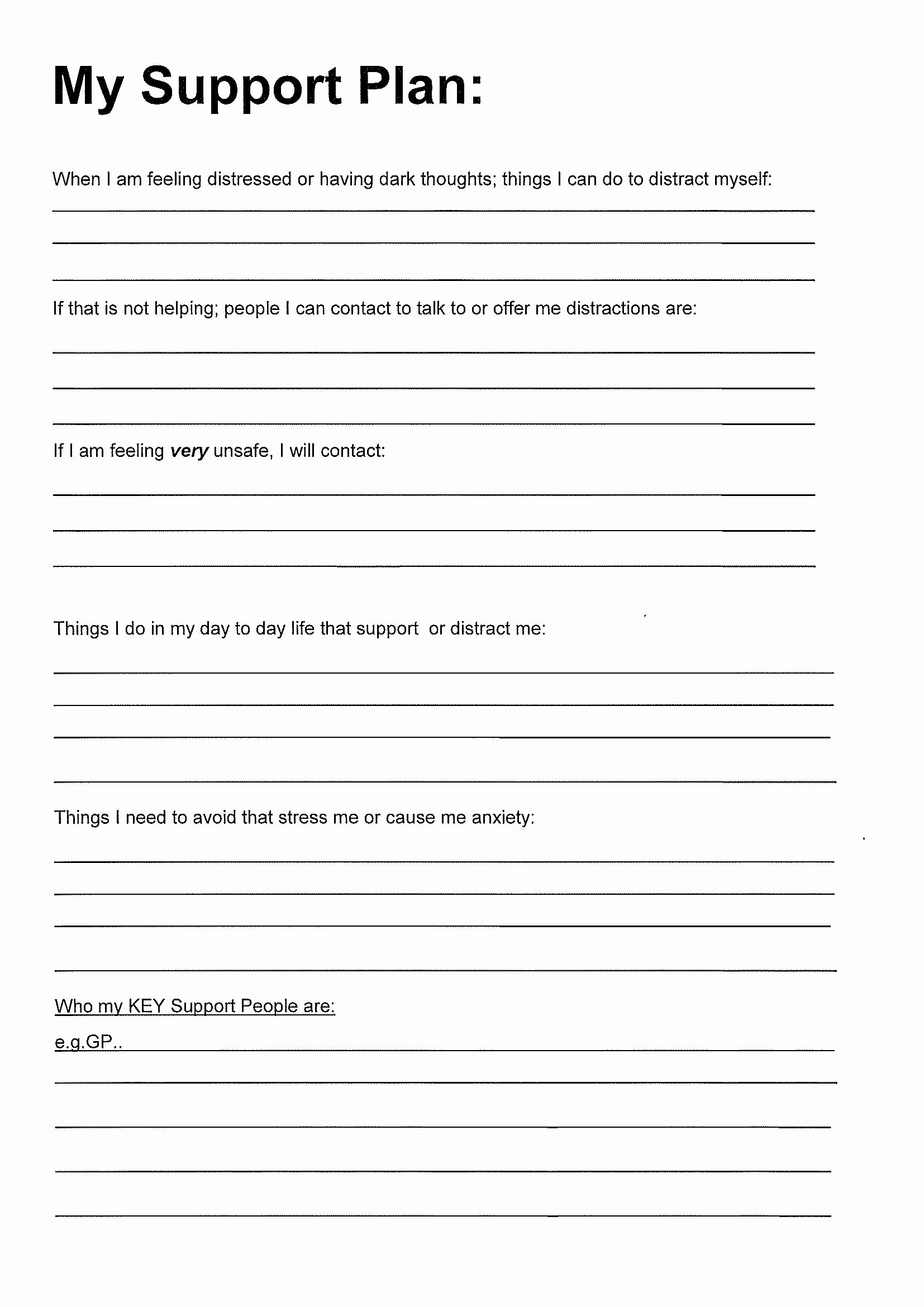 Mental Health Crisis Plan Template Lovely Child Safety Plan Worksheet Inspirationa Safety Plan