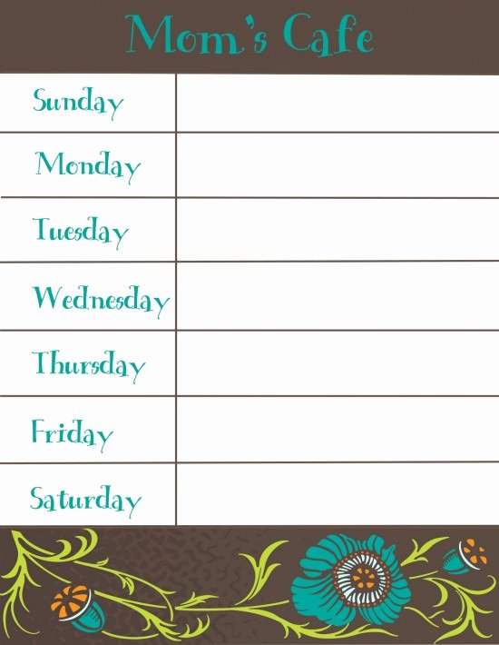 Menu Planner Template Free Best Of 30 Family Meal Planning Templates Weekly Monthly Bud