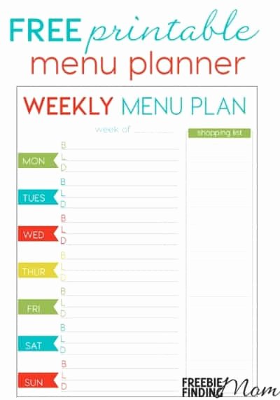 Menu Planner Template Free New 29 Free Home organization Printables Page 4