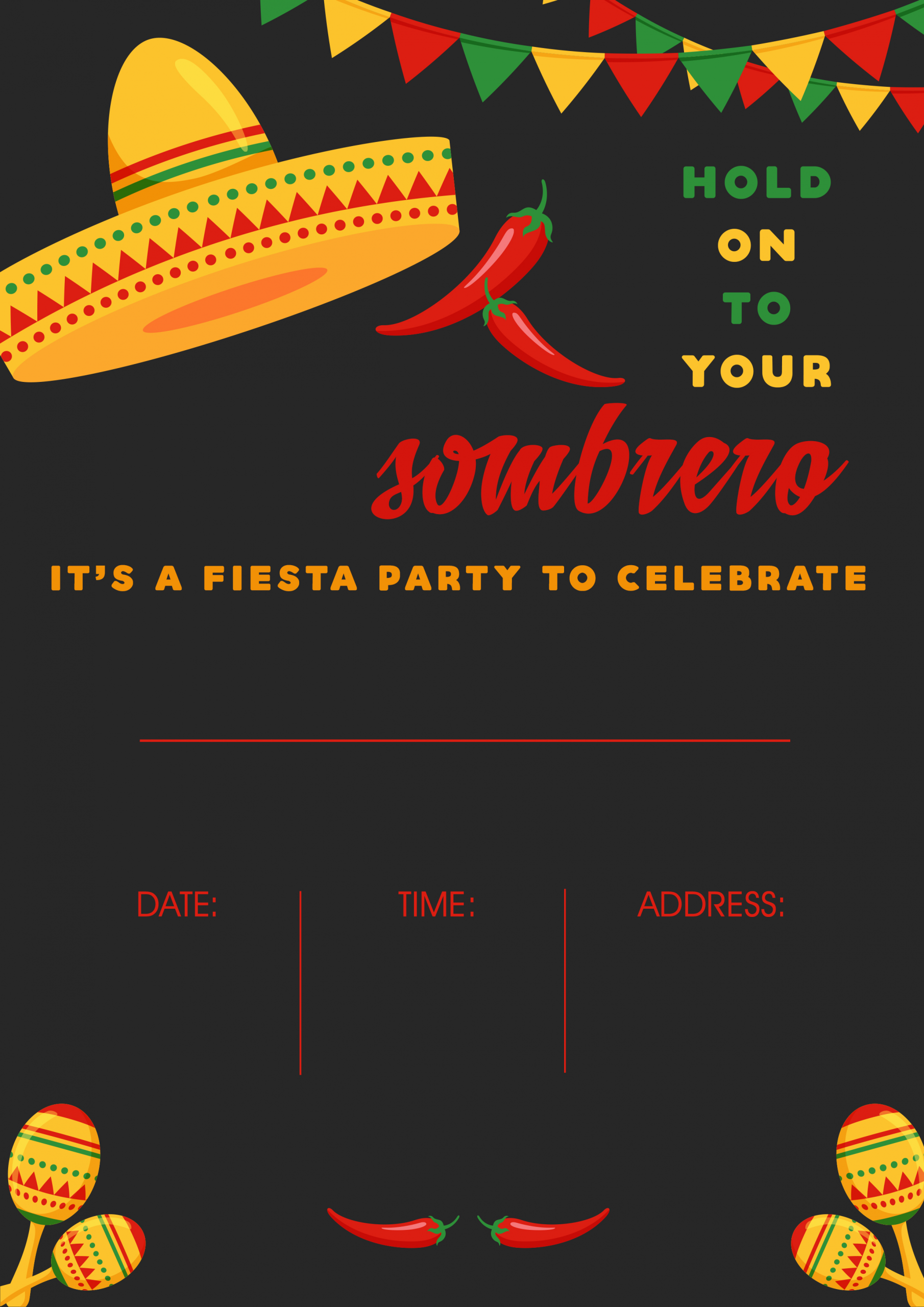 Mexican Party Invite Template Beautiful Mexican Party In the Spotlight themed Party Ideas All