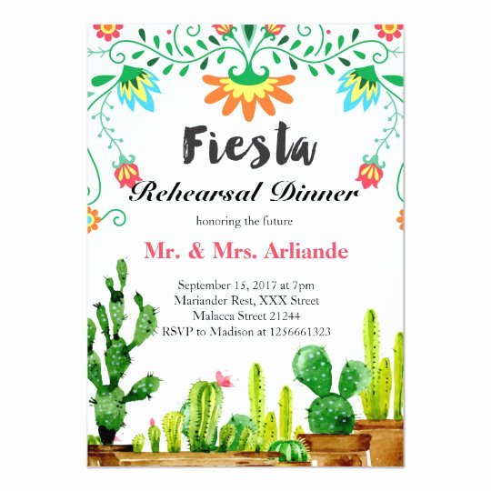 Mexican Party Invite Template Best Of Mexican Fiesta Rehearsal Dinner Invitation