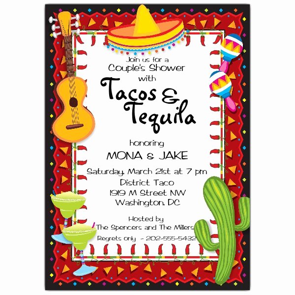 Mexican Party Invite Template Best Of Mexican Party Fiesta Invitations