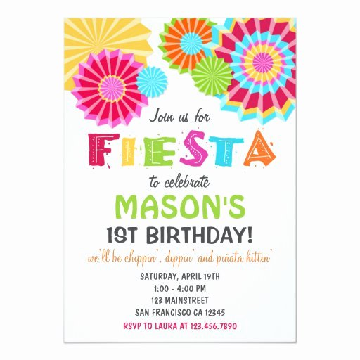 Mexican Party Invite Template Inspirational Fiesta Mexican Birthday Party Invitation