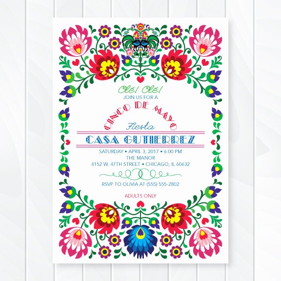 Mexican Party Invite Template Lovely Cinco De Mayo Fiesta Invitation – First Es Love then