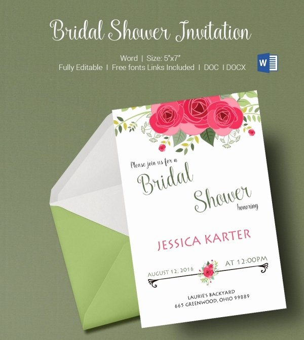 Microsoft Office Wedding Invitation Template Fresh 50 Microsoft Invitation Templates Free Samples