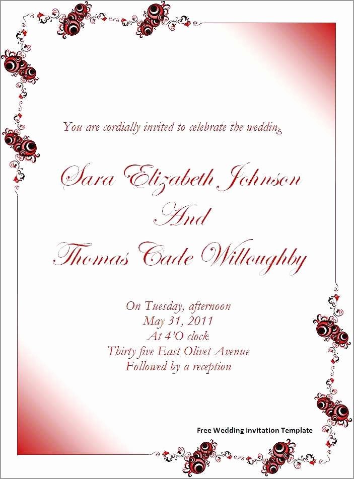 Microsoft Office Wedding Invitation Template Unique Cool Invitation Templates for Word 2010 Picture Mericahotel