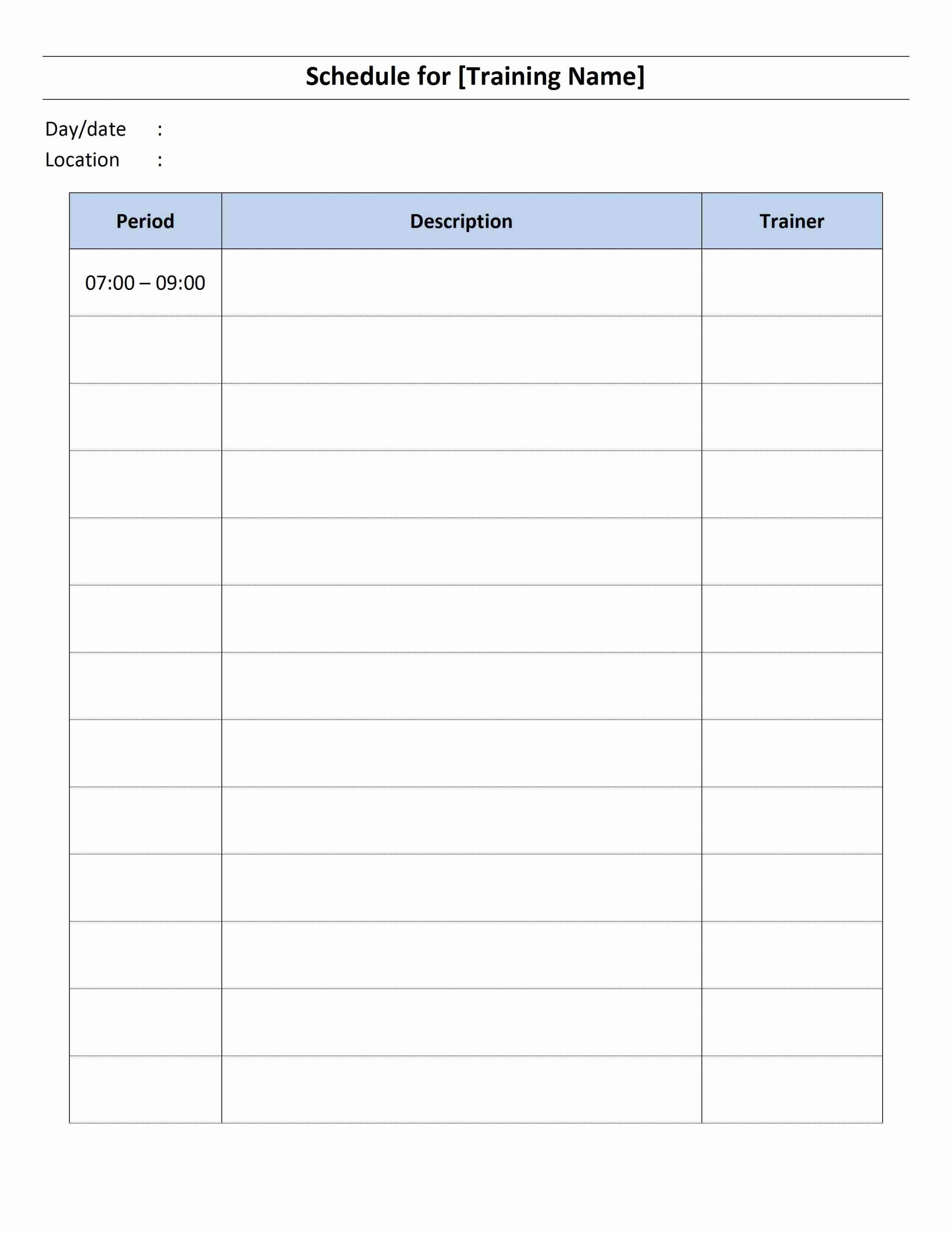 Microsoft Word Schedule Template Fresh Schedule Archives