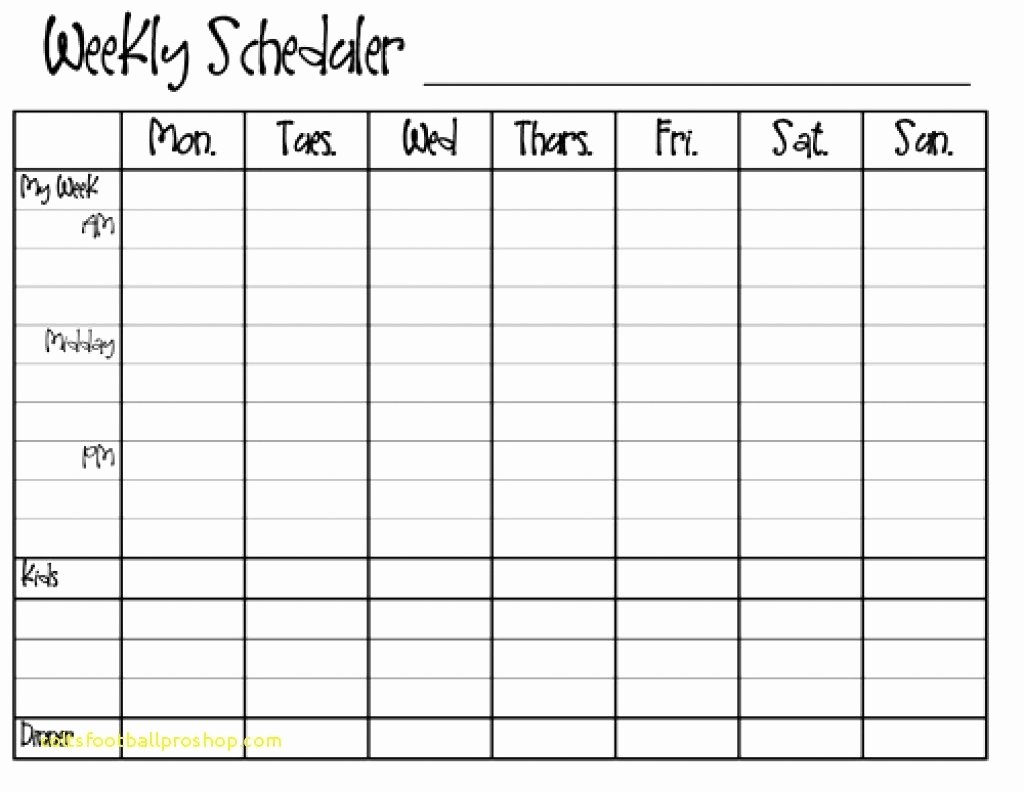 Monday Through Sunday Schedule Template Inspirational Printable Calendar Sunday Through Saturday