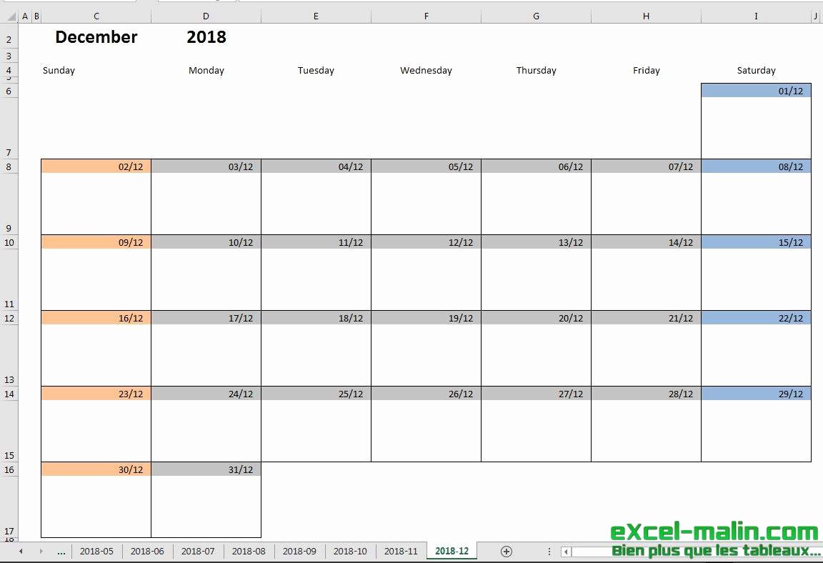 Monthly Calendar Schedule Template Lovely Printable Monthly Calendar Template for Excel