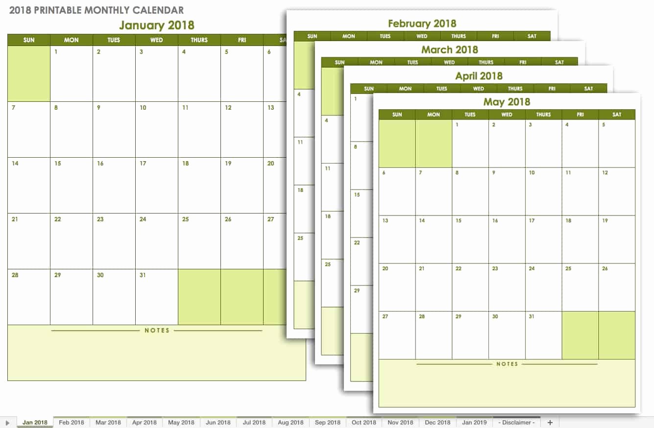 Monthly Calendar Schedule Template New 15 Free Monthly Calendar Templates