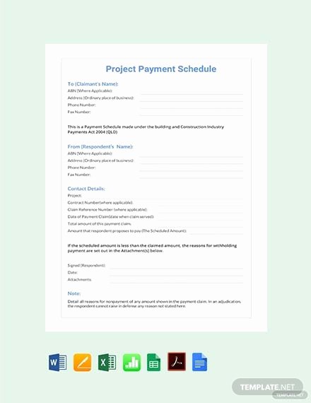 Monthly Payment Schedule Template Beautiful Free Monthly Payment Schedule Template Download 173