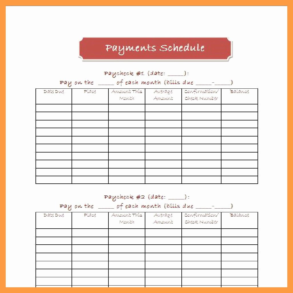 Monthly Payment Schedule Template Best Of Print Template Category Page 1 Vinotique