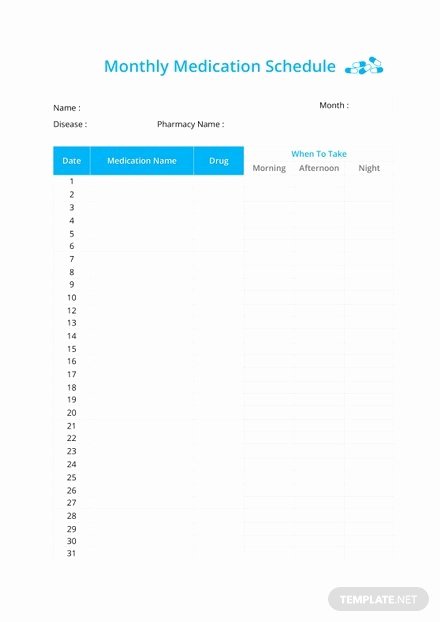 Monthly Payment Schedule Template Lovely Monthly Payment Schedule Template In Microsoft Word Excel