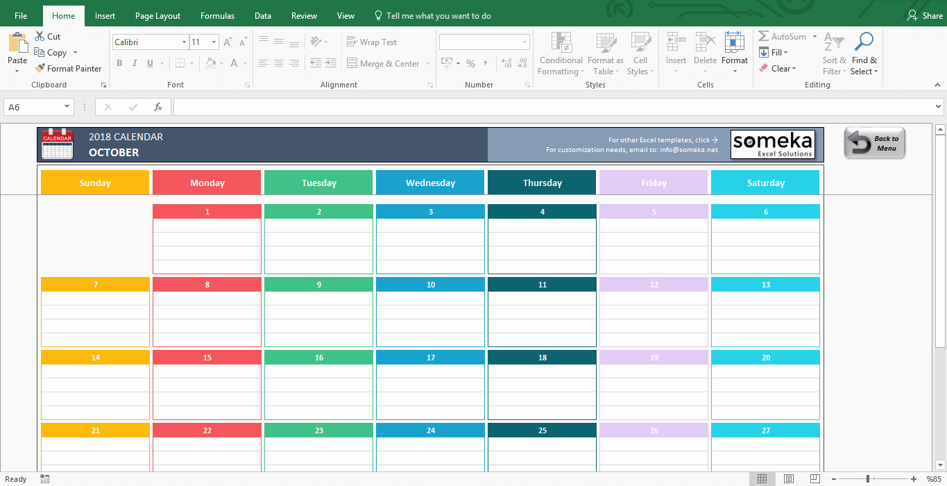 Monthly Schedule Template Excel Lovely Excel Calendar Template 2019 Free Printable Calendar