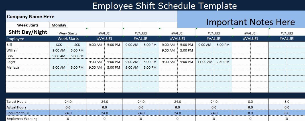 Monthly Shift Schedule Template New Employee Shift Schedule Template Project Management