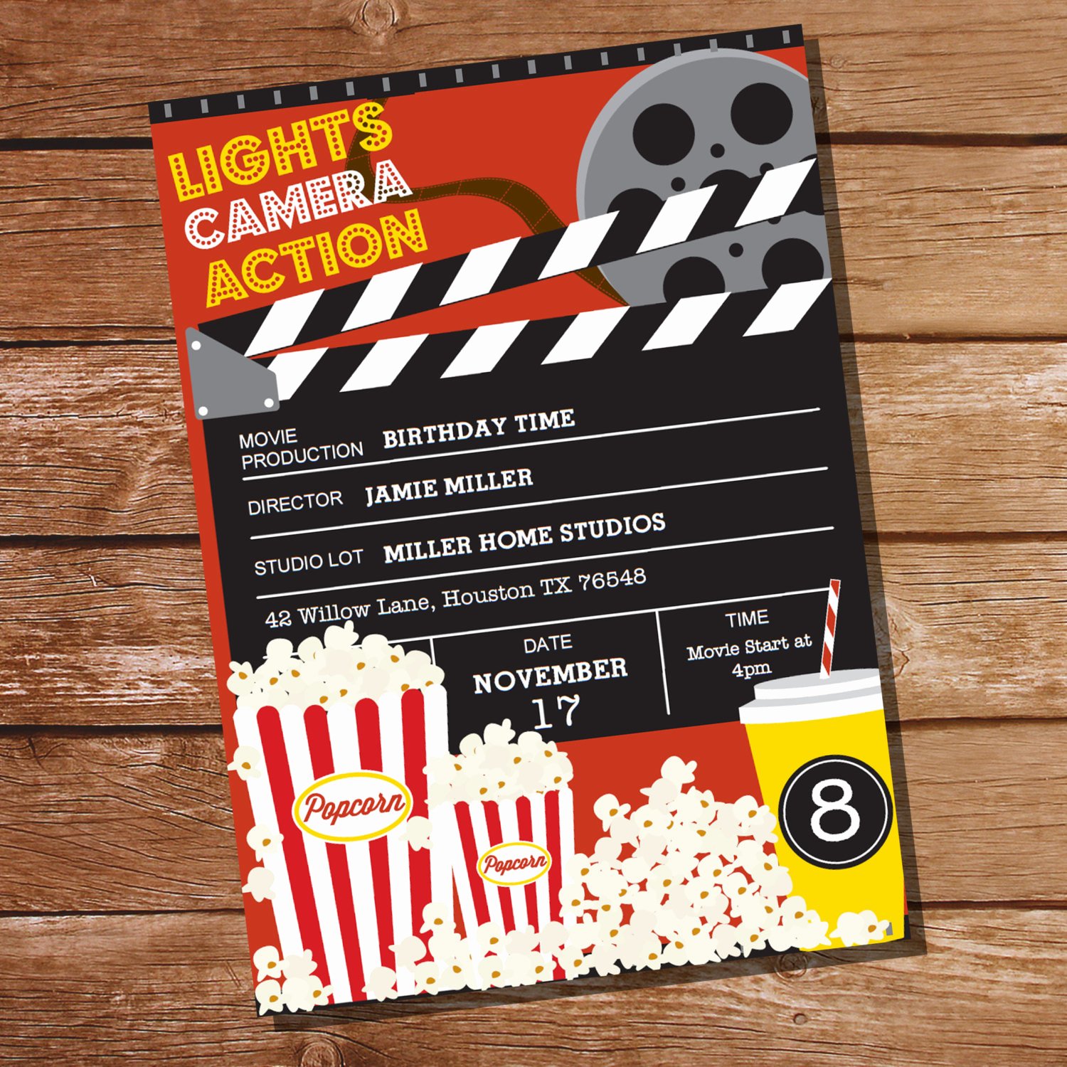 Movie Party Invitations Template Fresh Movie Party Invitation Movie Ticket Invitation Instant