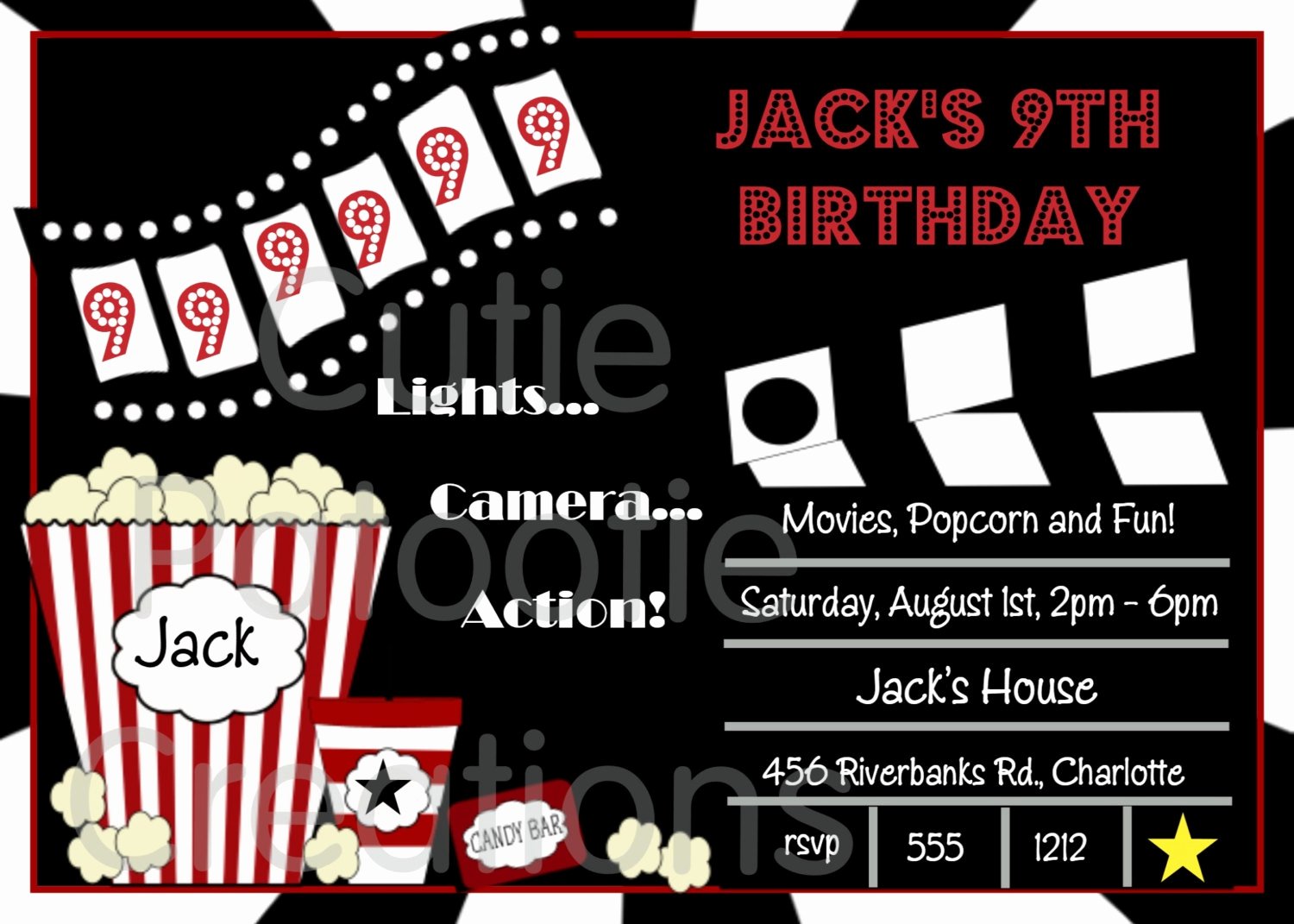 Movie Party Invitations Template Lovely Free Movie Ticket Invitation Template Free Excel Template