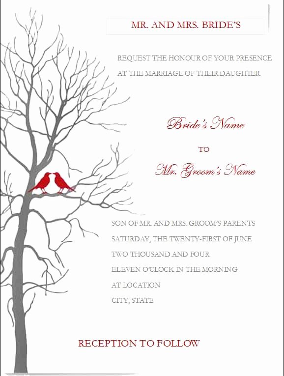 Ms Office Invitation Template Best Of Free Wedding Invitation Templates for Microsoft Word