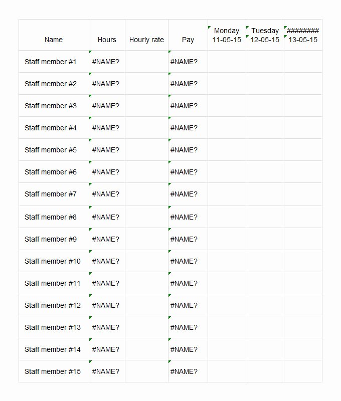 Multiple Employee Schedule Template Beautiful Employee Schedule Template 14 Free Word Excel Pdf