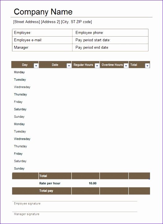 Multiple Employee Schedule Template Best Of 7 Free Excel Timesheet Template Multiple Employees