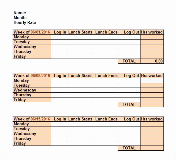 Multiple Employee Schedule Template Best Of Excel Timesheet Templates 7 Free Download for Excel