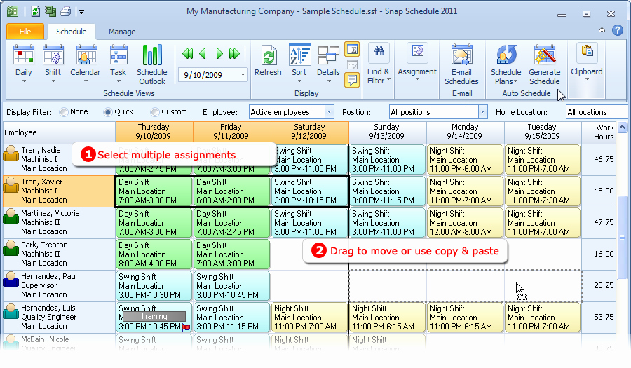 Multiple Employee Schedule Template Elegant Employee Scheduling software