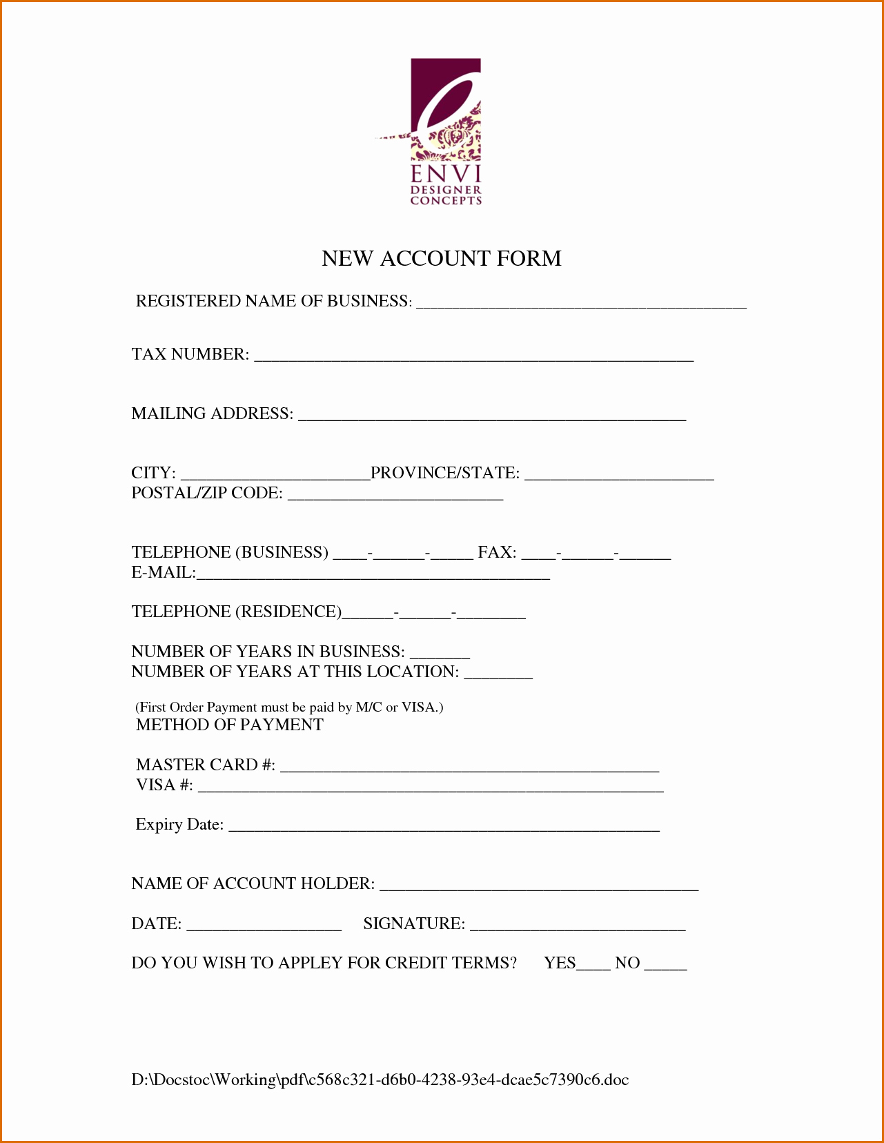 New Customer form Template Free Elegant 13 Customer Information form Template