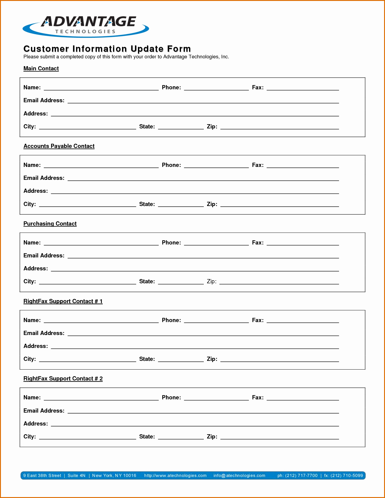 New Customer form Template Free Fresh 13 Customer Information form Template