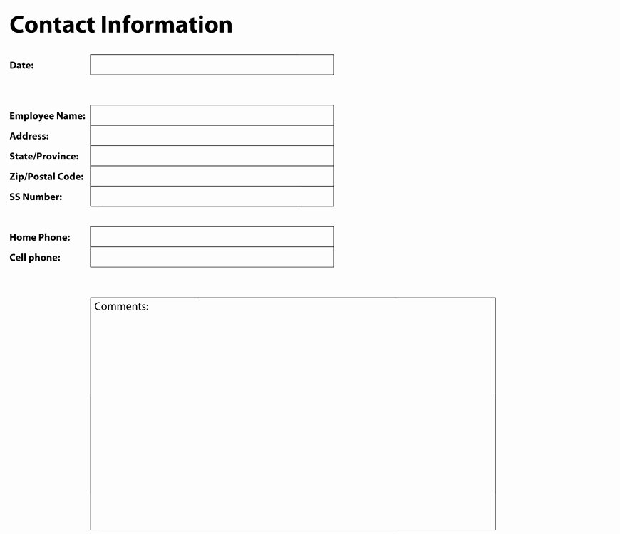 New Customer form Template Free Unique Best S Of Customer Contact form Template New
