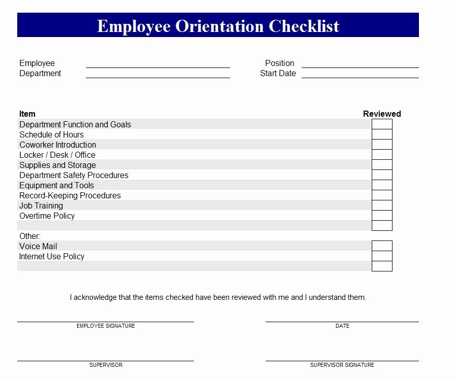 New Hire Training Plan Template Awesome New Employee orientation Checklist Excel – Planner