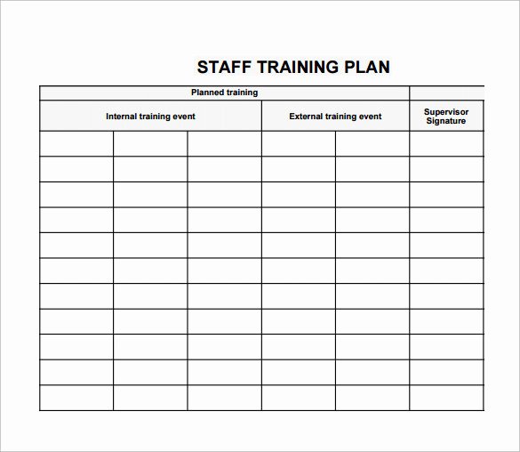 New Hire Training Plan Template Best Of Employee Training Plan Template