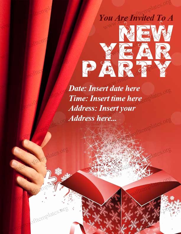 New Year Party Invitation Template Beautiful New Year Party Invitation Template