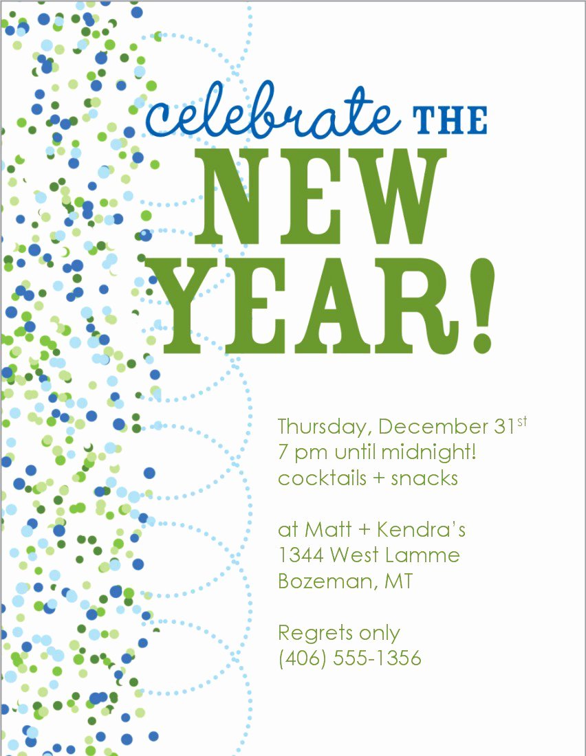 New Year Party Invitation Template Fresh New Year Eve Invitation Templates Free