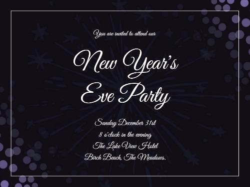 New Year Party Invitation Template Fresh New Years Eve Day Create Perfect Invitations with Design