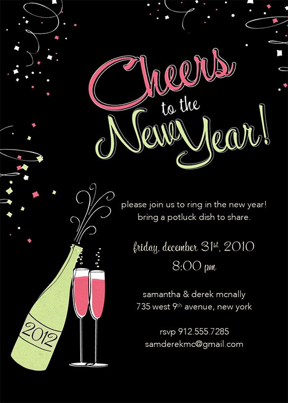 New Year Party Invitation Template Lovely 28 New Year Invitation Templates – Free Word Pdf Psd