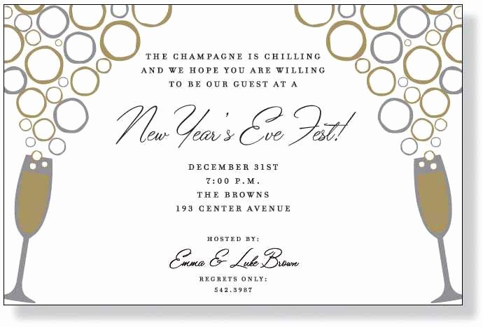 New Year Party Invitation Template New Nye Party Invitation