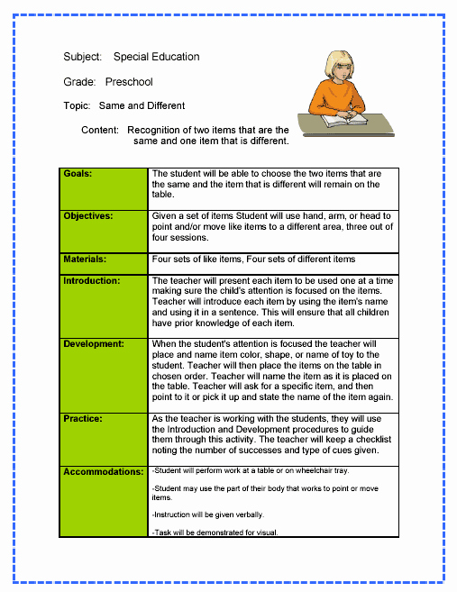 Nys Lesson Plan Template Elegant Lesson Plans for Special Ed tourorkhiyayeva