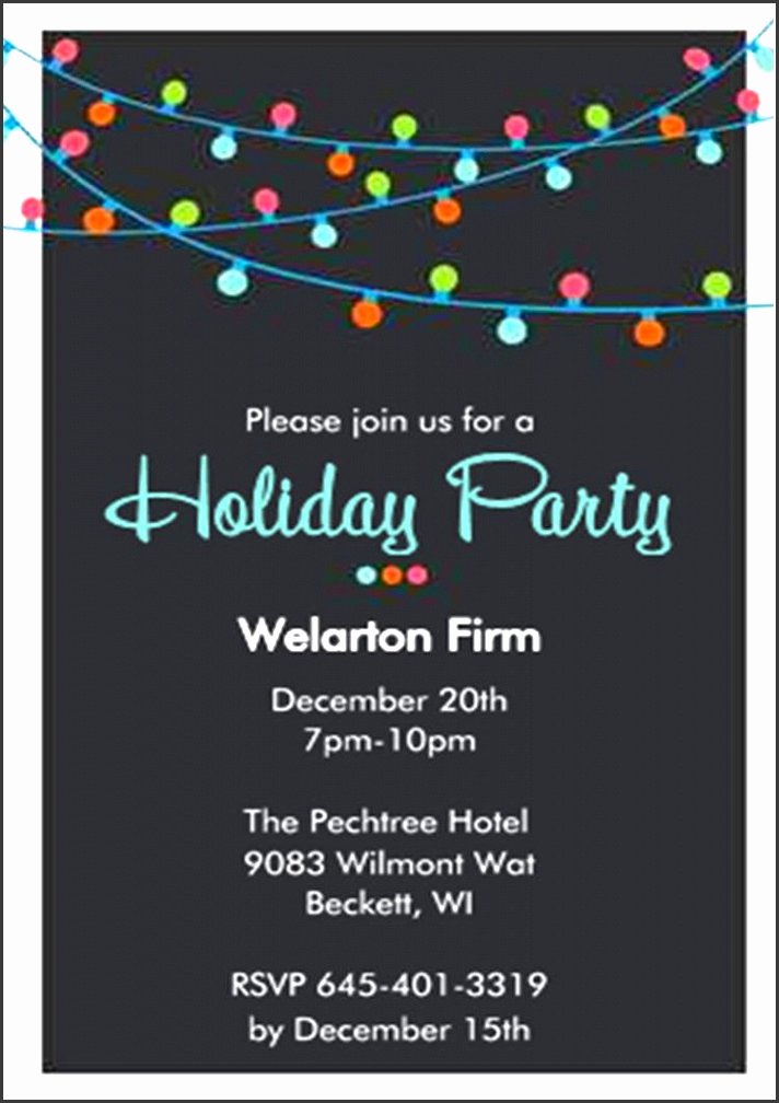 Office Christmas Party Invitation Template Elegant 8 Pany Party Invitation Template Sampletemplatess