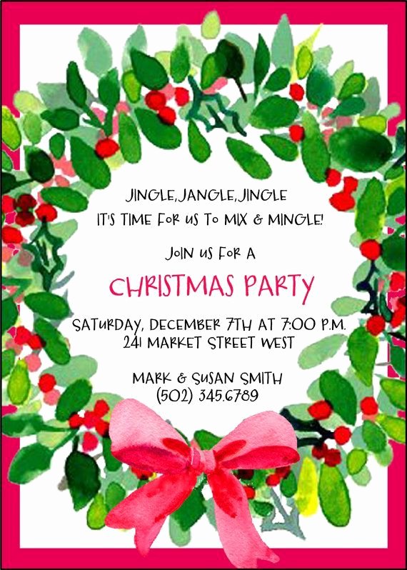 Office Christmas Party Invitation Template Fresh Pin by Anggunstore On Invitations Card by Silverlining