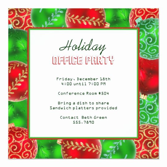 Office Christmas Party Invitation Template Lovely Christmas Holiday Fice Party Invitations