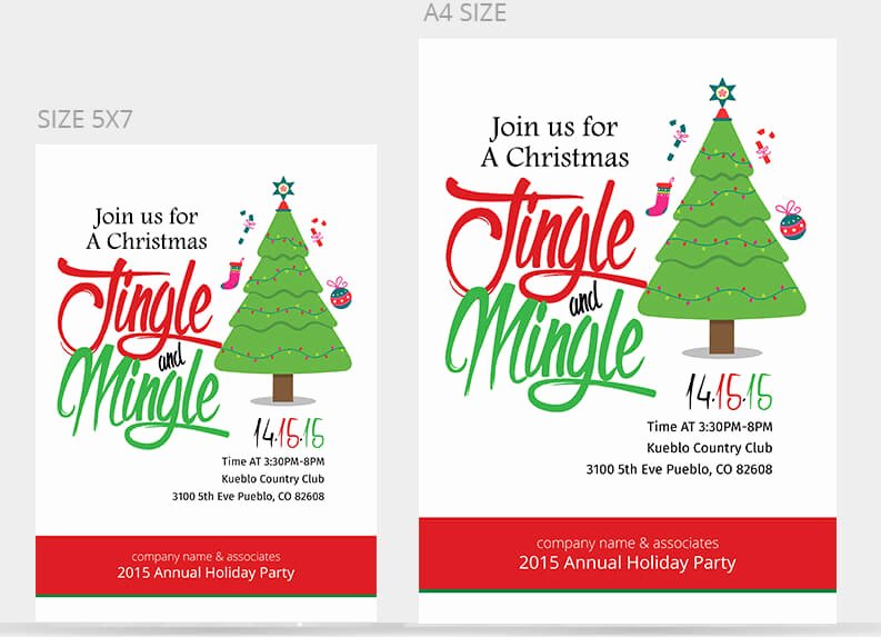 Office Christmas Party Invitation Template Lovely Christmas Party Flyer Templates &amp; Psd Designs