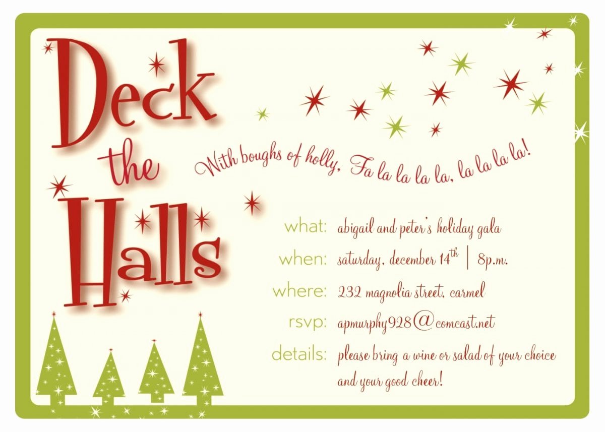 Office Christmas Party Invitation Template Unique Christmas Invitation Templates