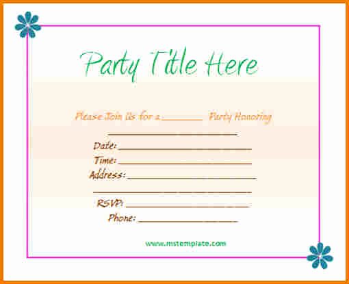 Office Party Invitation Template Awesome Download Microsoft Fice Templates for Obituaries