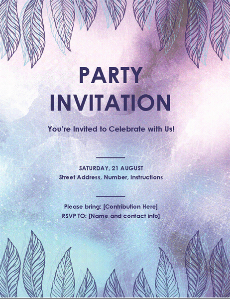 Office Party Invitation Template Awesome Party Invitation Flyer