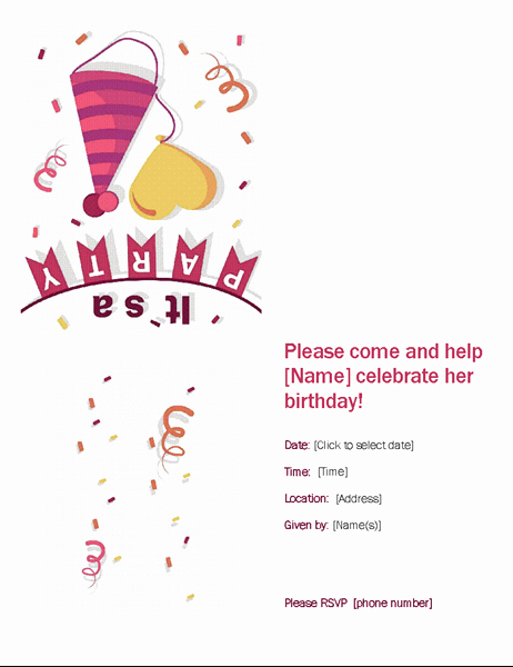 Office Party Invitation Template Fresh Birthday Party Invitation