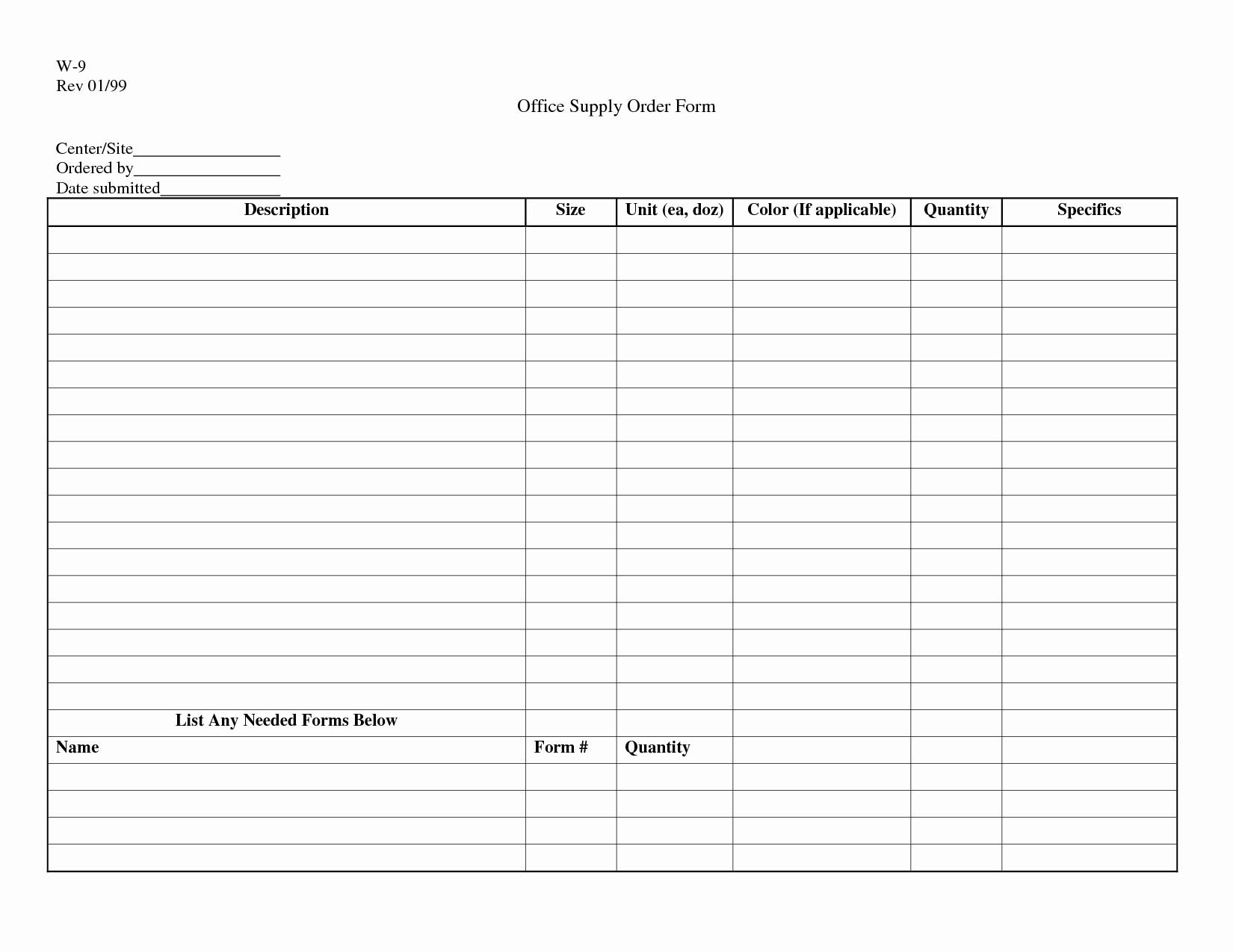 Office Supply order form Template Awesome Best S Of Dental Fice Supply List Printable
