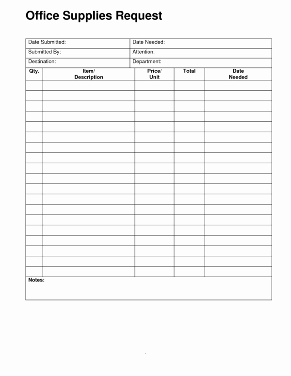 Office Supply order form Template Awesome Fice Supply Checklist Templates for Your Business Violeet