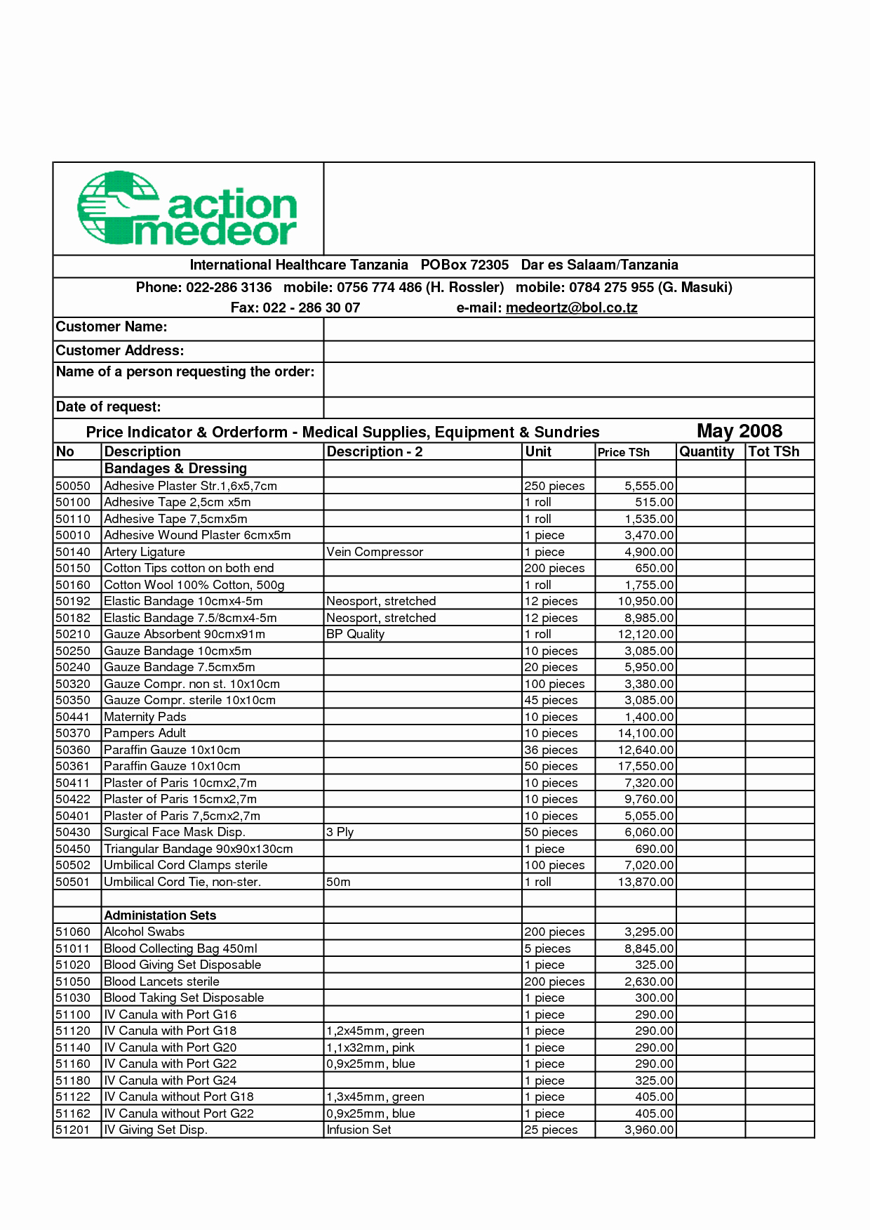 Office Supply order form Template Fresh 28 Of Medical Supply Template