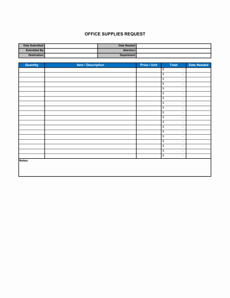 Office Supply order form Template Luxury Fice Supply order form Template